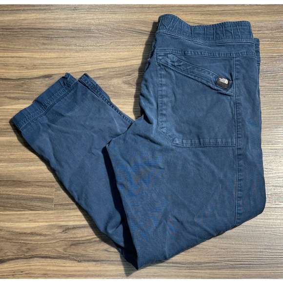 The North Face Pants Blue Khaki Outdoor Straight W31xL24 - Women's Size M - Picture 1 of 10